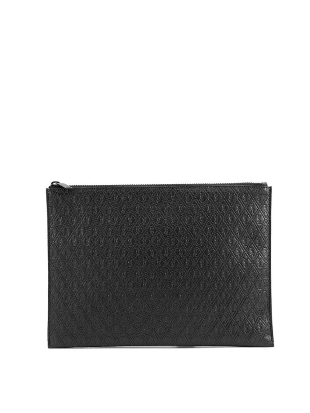 Saint Laurent Paris Clutch le Monogram Leather Tablet Case Black
